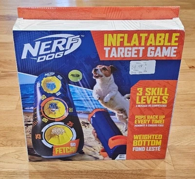 NUEVO NERF Juego de Objetivo Inflable para Perros con 3 Niveles de Habilidad Foto 1 de 2