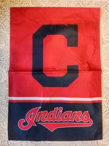 Cleveland Indians 12 x 18 Zoll doppelseitige MLB Baseball Garten Flagge - Bild 1 von 3