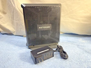 NETGEAR Nighthawk Dual Band AC1900 modem router via cavo - nero modello C6900-100NAS - Foto 1 di 5