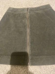 American Apparel Corduroy Zip Mini Skirt in Lieutenant Size XS - Picture 1 of 4