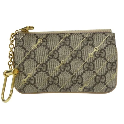 Estojo de moedas GUCCI GG Supreme Horsebit lona revestida ébano 774340 - Imagem 1 de 4