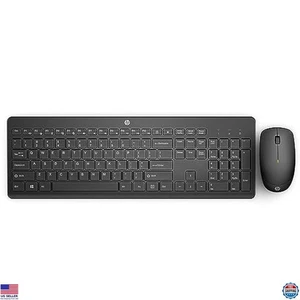 HP 230 Wireless Keyboard & Mouse Set - 2.4GHz, Quiet, 1600 DPI, Numeric Keypad - Picture 1 of 6