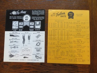 1970's Tony Accetta Catalog and Price List - 8 1/2 x 11 inch - 8 Pages - Image 1 of 3