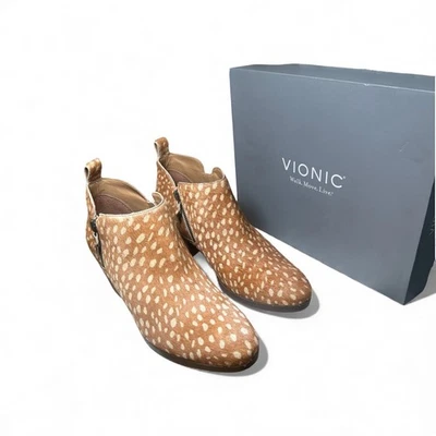 VIONIC Cecily Women’s Shoes Size 10 Orthotic Supportive Calf Hair Deer Print Hee - Image 1 of 4
