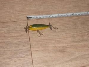 Cotton Cordell Crazy Shad - Grün/Gelb Design - Vintage Angelköder - Bild 1 von 2