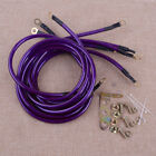 Vehicle Purple 5 Point Car Grounding Earth Wire Perfit Formance Cable System Kit