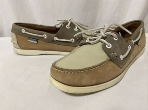 Sebago Docksides Women’s Boat Shoes Two Eye Size 11 Tan Brown $179 Leather...LS3 - Picture 1 of 10