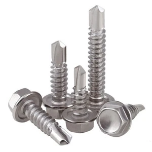 Tornillos Tek autoperforantes de cabeza hexagonal de acero con manchas ST4.8 - Imagen 1 de 1