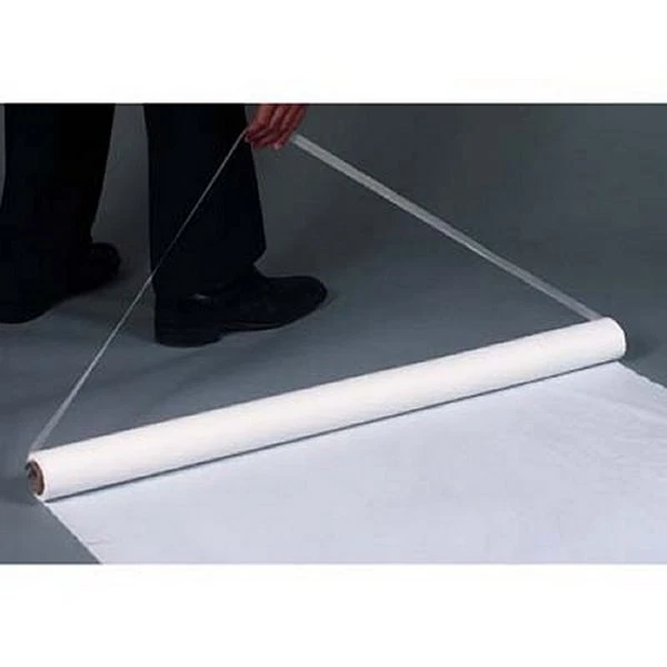 125' White Poly  (Plastic) Wedding Aisle Runner W/Tape&Rope — 第 1/1 张图片