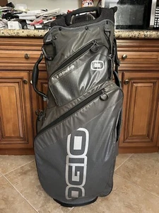 OGIO GOTHAM 14 Way Cart Carry GRAY Lightweight Bag Single Padded Strap GOLF BAG - Picture 1 of 7