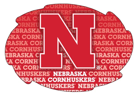 NEBRASKA REPEAT SWIRL MAGNET-NEBRASKA CORNHUSKERS CAR MAGNET-NEW FOR 2016! Cover