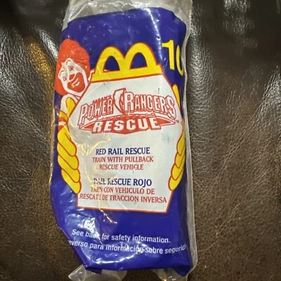 Juguete McDonalds Happy Meal Nuevo - Power Rangers Rescate Red Rail Foto 1 de 4