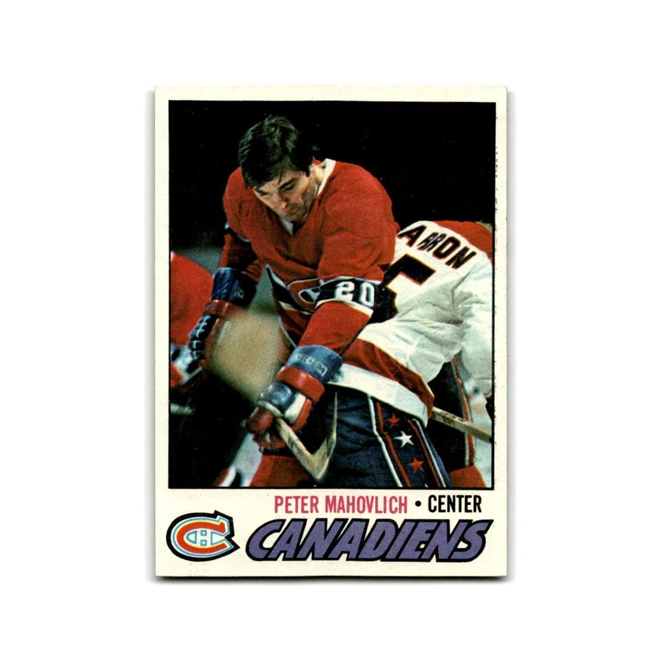 1977 Topps Pete Mahovlich Montreal Canadiens #205 - Image 1 of 3