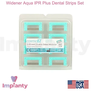 Juego de tiras dentales Widener Aqua IPR Plus revestimiento de diamante de acero inoxidable grueso - Imagen 1 de 5