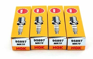Set of 4 Genuine NGK 95897 Standard Spark Plug MR7F - Picture 1 of 8