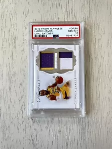 2019-20 PANINI FLAWLESS LEBRON JAMES PATCH /20 PSA 10 GEM MINT LAKERS GAME WORN