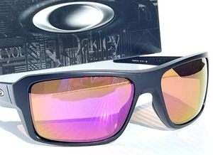 NEW Oakley DOUBLE EDGE Matte Black POLARIZED Galaxy Violet Sunglass 9380 - Picture 1 of 12