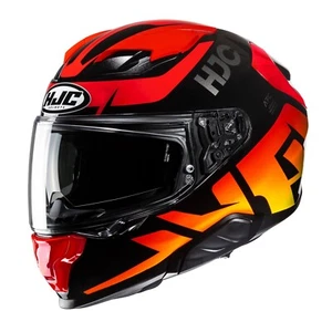 HJC F71 ECE 22.06 DVS Pinlock Fiberglass Motorcycle Helmet - Bard MC1 Red - Picture 1 of 3
