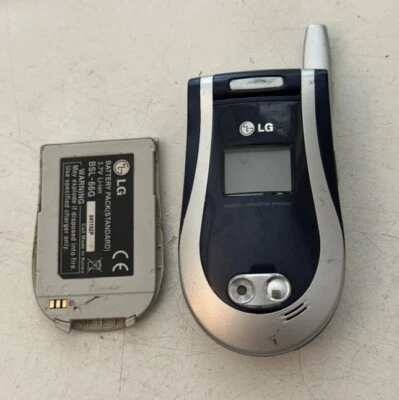 LG L1100 Blau Silber Tastenhandy Klapphandy Ungeprüft Ohne Zubehör - Bild 1 von 2