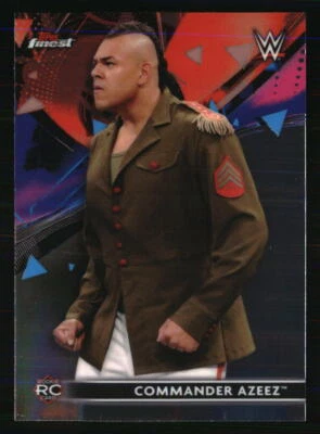 Commander Azeez 2021 Topps Finest WWE #50 WRESTLING Card - Image 1 of 2