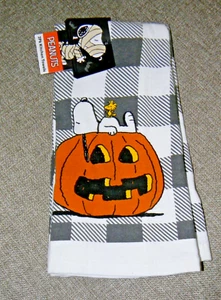 Peanuts Snoopy Woodstock Halloween toller Kürbis 2er Set Küchentücher - Bild 1 von 2
