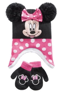 Berkshire Girls Disney Minnie Mouse 2 PC Hat & Mittens Set - Picture 1 of 2