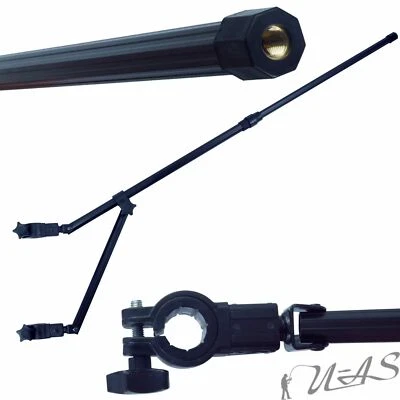 DELTA-FISHING DELTA FISHING Teleskop Feederarm Mit Support Passend Für Alle Sitzkiepen Ø Sha