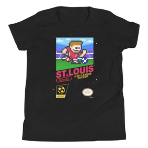 Camiseta deportiva St. Louis City SC 8 bits retro de la Liga NES de la NES joven niño niño niño niño niño - Imagen 1 de 9