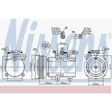 Nissens 89238 Compresor, Aire Acondicionado