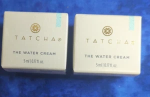2 x Tatcha The Water Cream .17 oz cada tamaño de viaje - Imagen 1 de 3