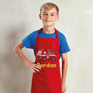 Delantal personalizado con cualquier nombre impermeable para niños artesanal hornear cocinero niño niña - Imagen 1 de 12