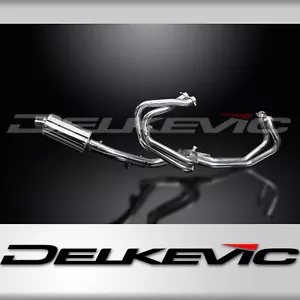 Honda VFR800 Interceptor 98-01 Complete Exhaust 4-1 9" Oval Stainless Muffler - Foto 1 di 5
