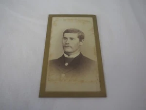 Victorian Antique Cabinet Card 4” x 2.5” Circa late 1800's Napoleon, OH Man - Picture 1 of 2
