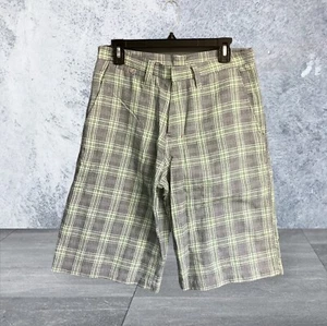 Element Skateboards Shorts Mens 31 Plaid Chino Skater Skating 90s - Picture 1 of 5