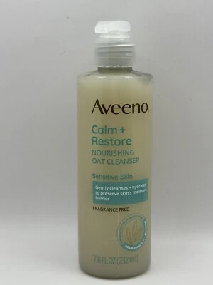 Limpiador de avena calmante + restaurador, nutritivo, piel sensible, sin fragancia, 7,8 fl Foto 1 de 2