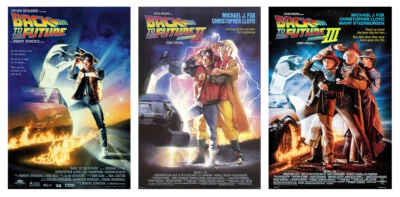 BACK TO THE FUTURE I, II & III - 3 PIECE MOVIE POSTER SET (SIZE: 27" X 40")