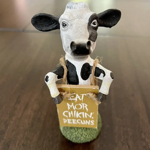 Vintage Wake Forest Deacons Bobblehead Chick-Fil-A Cow EAT MOR CHIKIN, DEECUNS Cover