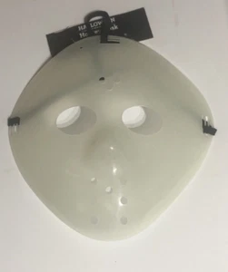 *HALLOWEEN * CLEAR SCARY   HOCKEY MASK * FREDDY JASON FRIDAY THE 13TH * - Picture 1 of 2