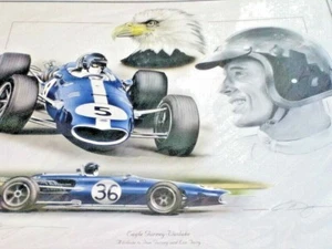 DRUCK DAN GURNEY EAGLE WESLAKE LEN TERRY ALL AMERICAN RACER AAA BELGISCH GP 1967 - Bild 1 von 1