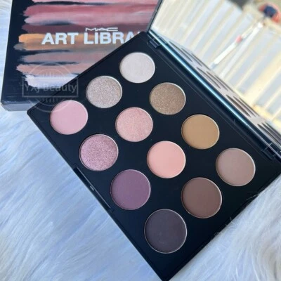 New MAC ART LIBRARY 12 COLOR EYE SHADOW PALETTE~NUDE MODEL~Full size 17.2 g~Rare - Image 1 of 4