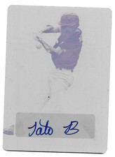 TATE BALLESTERO 1/1 AUTO 2018 LEAF PERFECT GAME PRINT PLATE AUTOGRAPH ST JOHNS