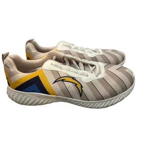 Los Angeles Chargers NFL Men's Low Top Canvas Lace Up Sneaker Shoes Size 10 - Picture 1 of 6