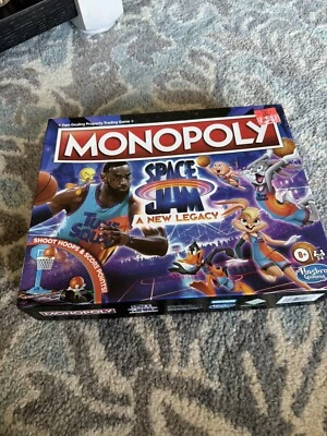 Space Jam A New Legacy LeBron James Monopoly Tune Squad Exclusive Board Game New - Image 1 of 3