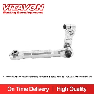 VitavonAXP8 CNC Alu7075 Steering Link&Servo Horn 25T For Axial AXP8 Gilamon 1/8 - Picture 1 of 4