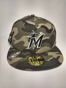 New Era 59FIFTY Miami Marlins "Armed Forces MLB" Hat Men's Size: 7 5/8 - Picture 1 of 9