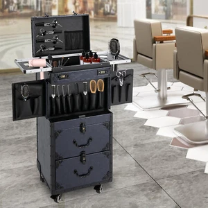 Kosmetikkoffer Makeup Koffer Trolley Beauty Case Schminkkoffer Friseurkoffer - Bild 1 von 23