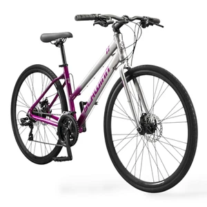 Schwinn 700C / 28" Circuit Women's Hybrid Bike, 21 Speed, Gray / Purple (In Box) - Picture 1 of 17