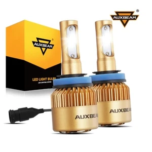 2x AUXBEAM H11 S3 LED Headlight Kit Low Beam Bulb Bright 6500K White 72W 10000LM - Foto 1 di 12