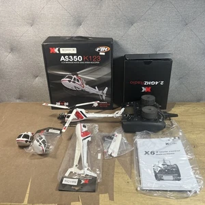 XK K123 6CH Brushless AS350 Scale RC Helicopter RTF Mode 2 - RTF No Battery - Picture 1 of 16