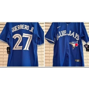 Camiseta deportiva cosida grande MLB de béisbol Toronto Blue Jays Vladimir Guerrero Jr #27 nueva con etiquetas - Imagen 1 de 2